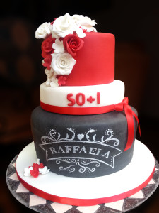 Torta effetto lavagna