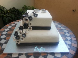 Torta bianca e nera                     