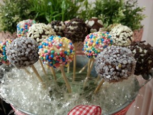 Cake pops al pandoro