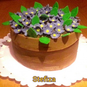 vaso di violette     