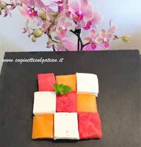 scacchiera-di-feta-melone-e-anguria